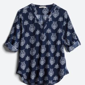 fun 2 fun Kedzie Henley - Navy Blue - Size Medium
